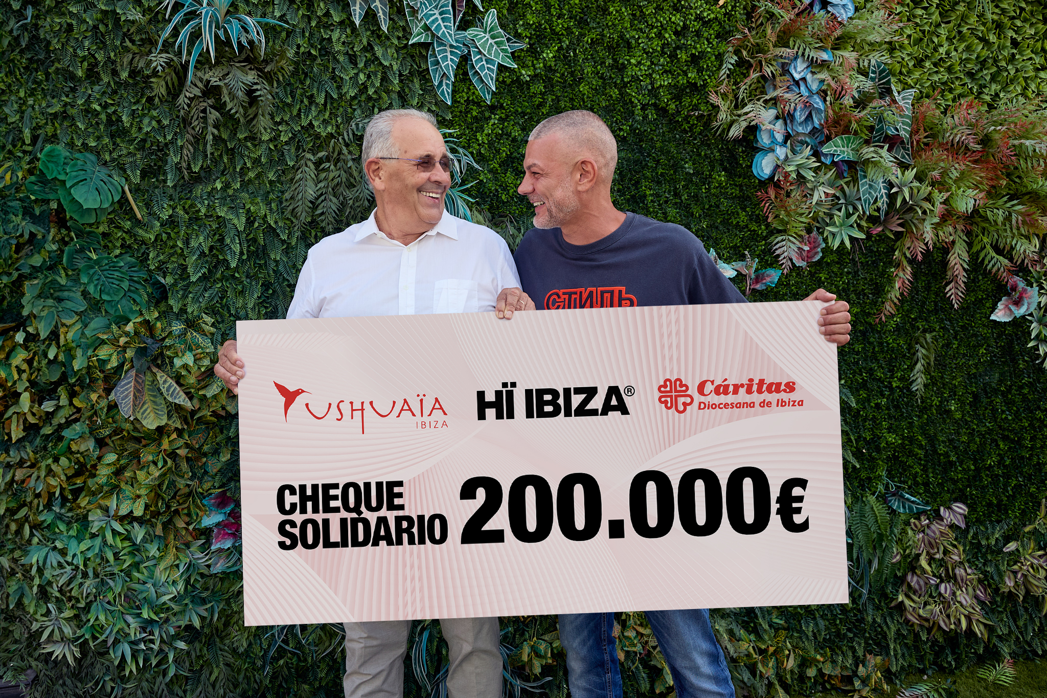 Ushuaïa Entertainment dona 200.000€ a Caritas Ibiza para saldar su deuda total
