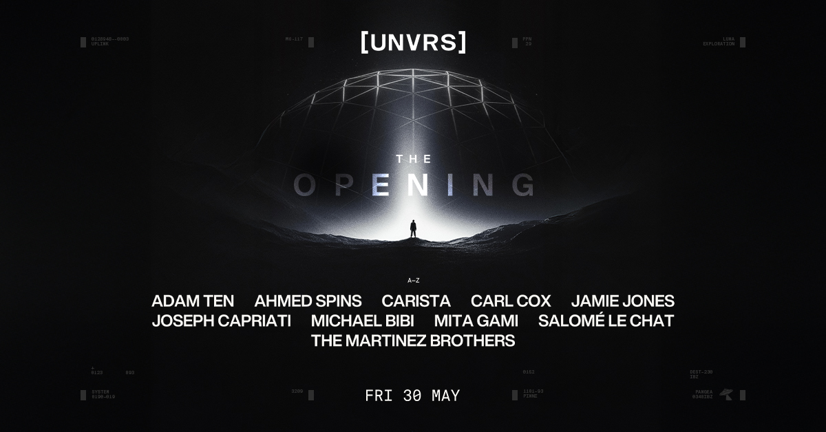 El Viernes 30 de Mayo llega la apertura más soñada, UNVRS IBIZA